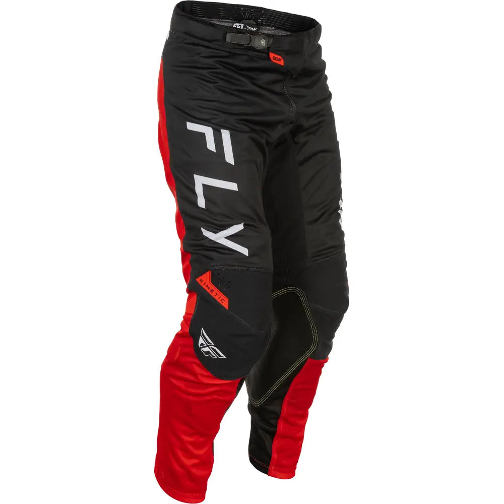 Pantalones Fly Racing Kinetic Mesh Center Black/White/Red