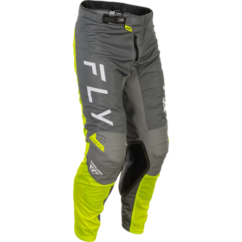 Pantalones Fly Racing Kinetic Mesh Center Grey/White/Hi-Vis
