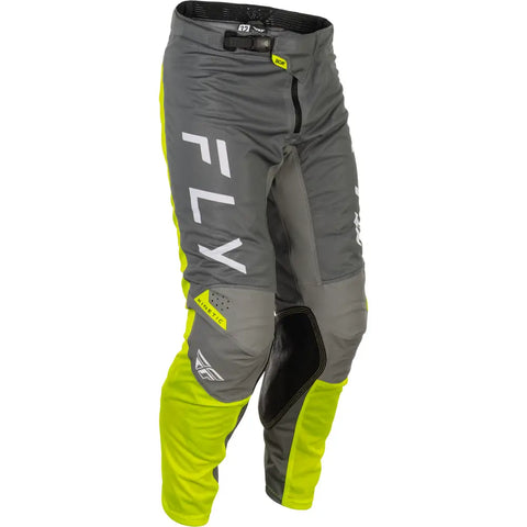 Pantalones Fly Racing Kinetic Mesh Center Grey/White/Hi-Vis