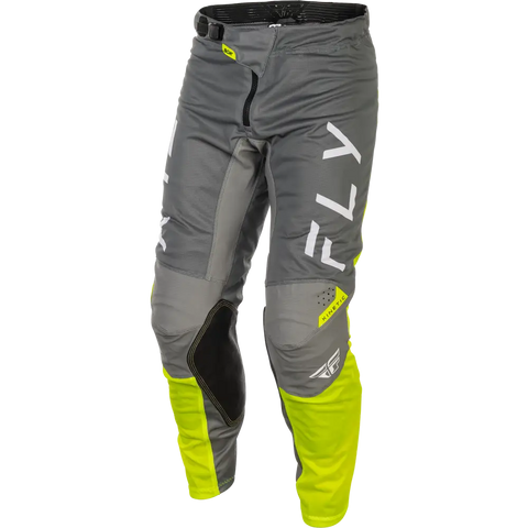 Pantalones Fly Racing Kinetic Mesh Center Grey/White/Hi-Vis