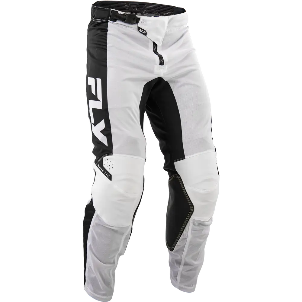 Pantalones Fly Racing Kinetic Mesh White/Black
