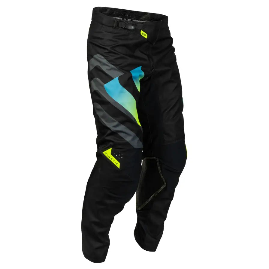 Pantalones Fly Racing Kinetic Volt Black/Grey/Teal/Yellow