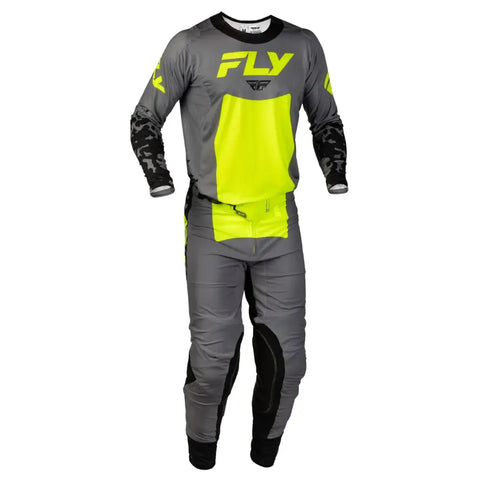 Pantalones Fly Racing Lite Flake Grey/Hi-Vis/Black