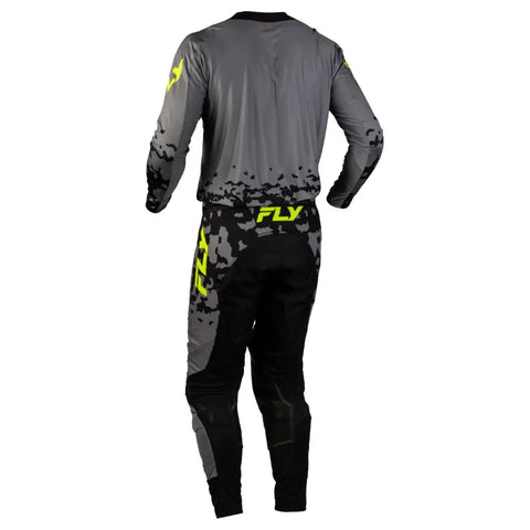 Pantalones Fly Racing Lite Flake Grey/Hi-Vis/Black