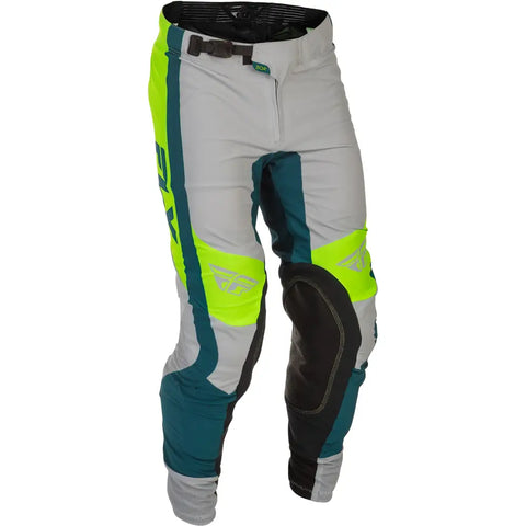 Pantalones Fly Racing Lite Grey/Lime/Teal