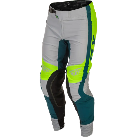 Pantalones Fly Racing Lite Grey/Lime/Teal