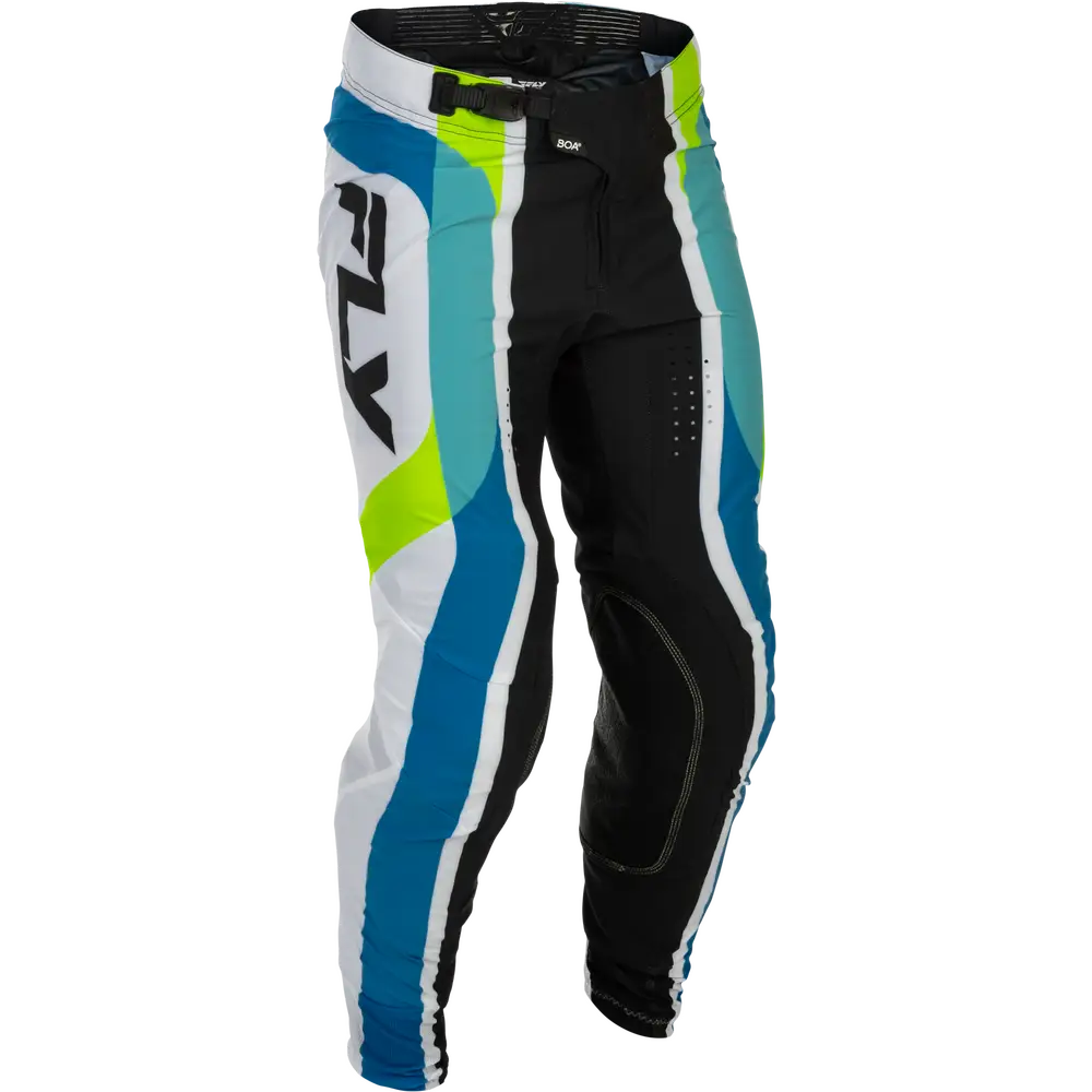 Pantalones Fly Racing Lite LE Current White/Lime/Blue