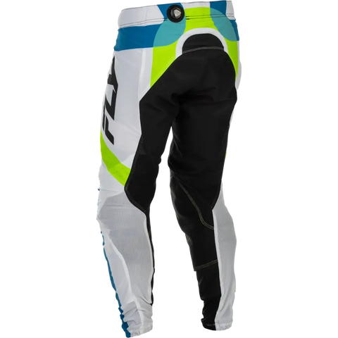 Pantalones Fly Racing Lite LE Current White/Lime/Blue