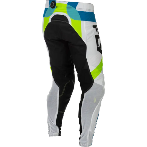 Pantalones Fly Racing Lite LE Current White/Lime/Blue