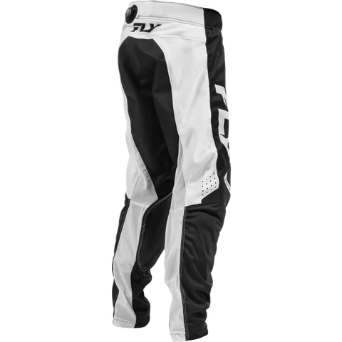 Pantalones Fly Racing Youth Kinetic Mesh Black/White