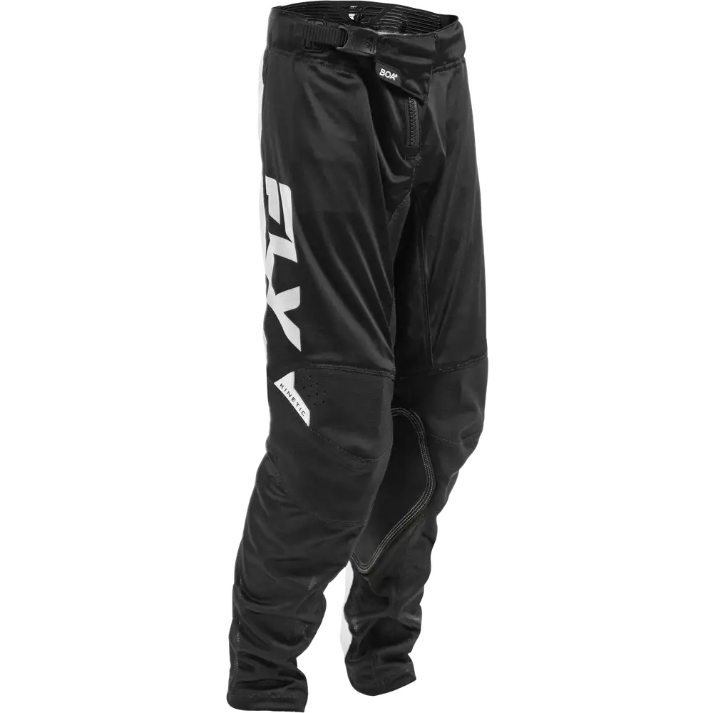 Pantalones Fly Racing Youth Kinetic Mesh Black/White