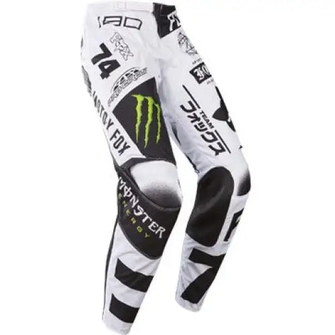 Pantalones Fox Racing 180 Monster Pro Circuit SE White/Black/Green