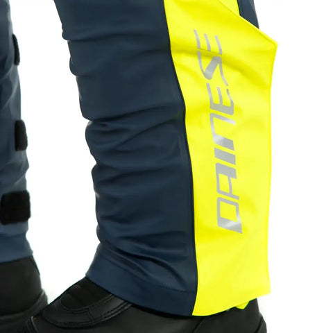Pantalones Impermeables Dainese Storm 2 Unisex Black Iris/Fluo Yellow