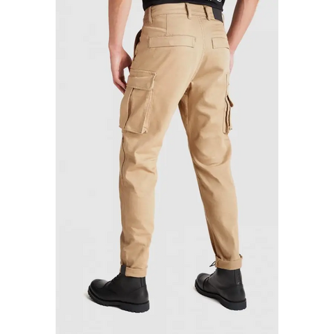 Pantalones Jeans de Moto Pando Moto Desert Cargo, Beige