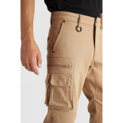 Pantalones Jeans de Moto Pando Moto Desert Cargo, Beige