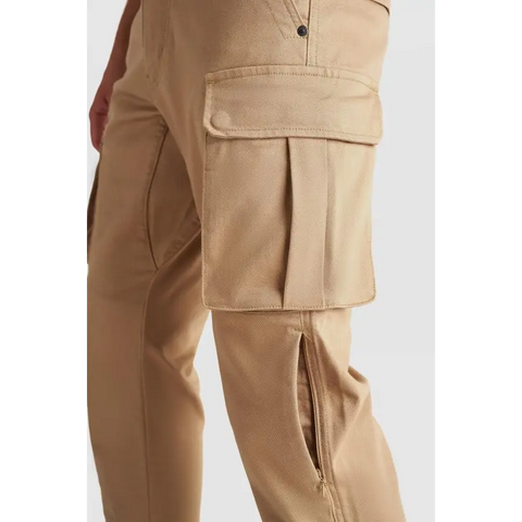 Pantalones Jeans de Moto Pando Moto Desert Cargo, Beige