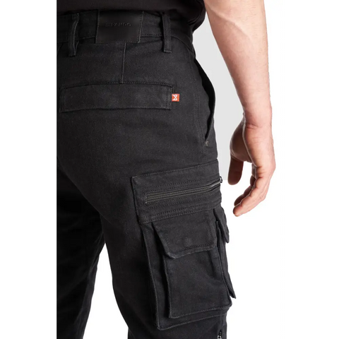 Pantalones Jeans de Moto Pando Moto Desert Cargo, Black