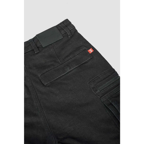Pantalones Jeans de Moto Pando Moto Desert Cargo, Black