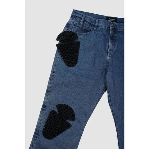 Pantalones Jeans de Moto Pando James Regular-Fit Cordura®, Blue