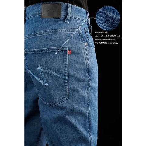 Pantalones Jeans de Moto Pando James Regular-Fit Cordura®, Blue