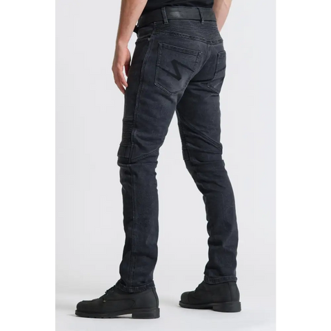 Pantalones Jeans de Moto Pando Moto Karl Devil 9, Black
