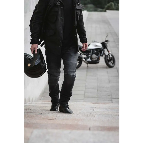 Pantalones Jeans de Moto Pando Moto Karl Devil 9, Black