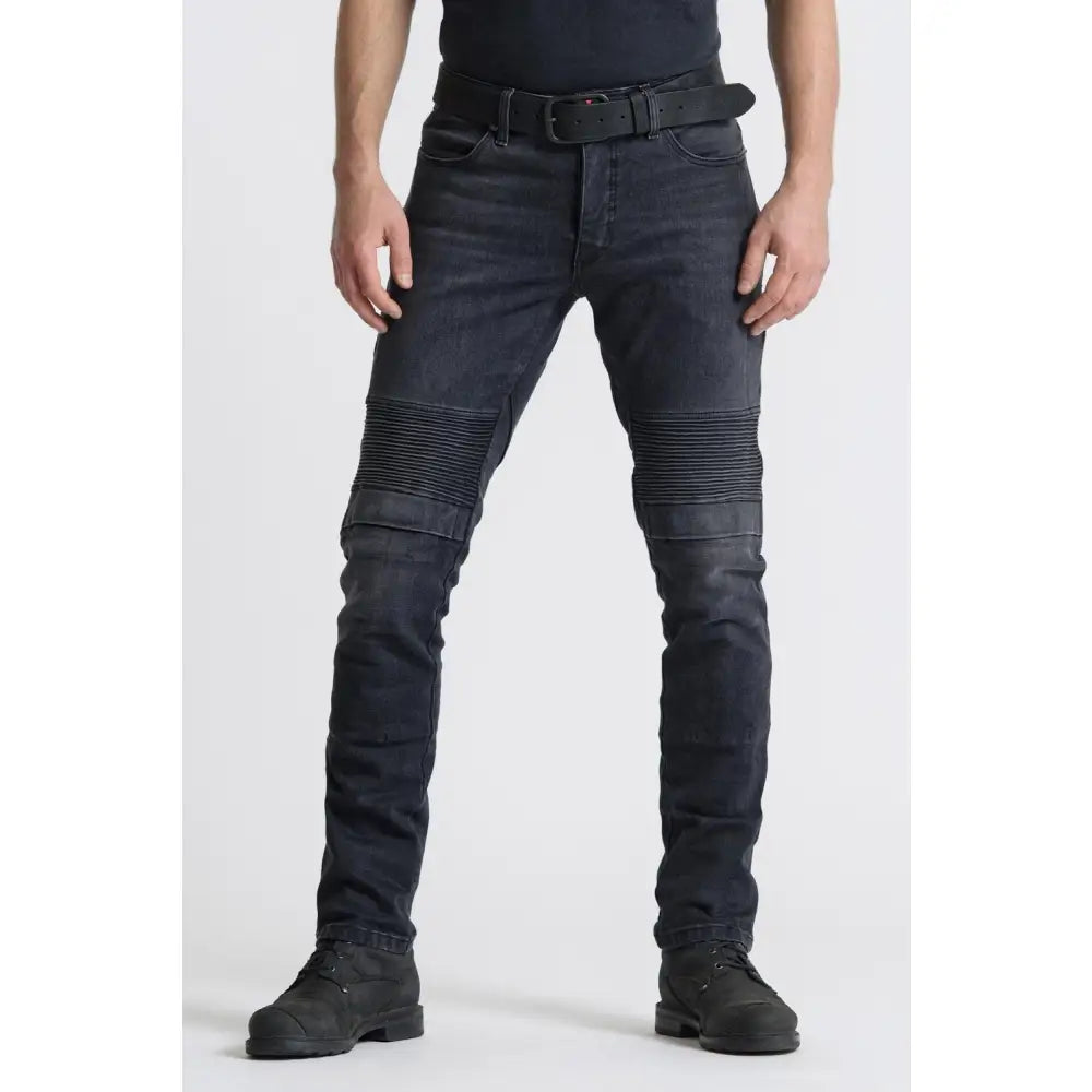 Pantalones Jeans de Moto Pando Moto Karl Devil 9, Black