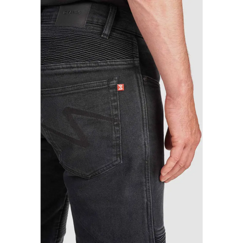 Pantalones Jeans de Moto Pando Moto Karl Devil AAA+, Black