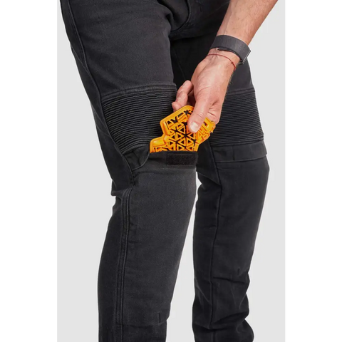 Pantalones Jeans de Moto Pando Moto Karl Devil AAA+, Black