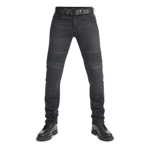 Pantalones Jeans de Moto Pando Moto Karl Devil AAA+, Black