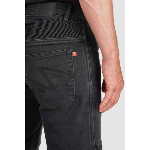Pantalones Jeans de Moto Pando Moto Karl Devil AAA+, Black
