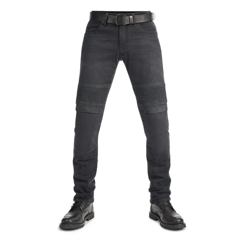 Pantalones Jeans de Moto Pando Moto Karl Devil AAA+, Black