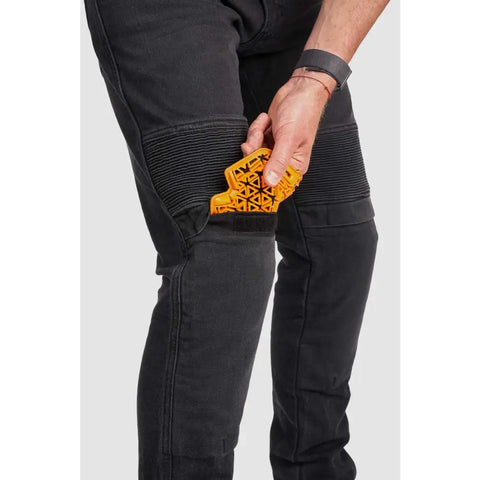 Pantalones Jeans de Moto Pando Moto Karl Devil AAA+, Black
