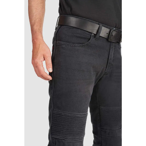 Pantalones Jeans de Moto Pando Moto Karl Devil AAA+, Black