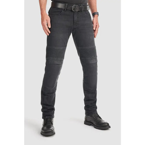 Pantalones Jeans de Moto Pando Moto Karl Devil AAA+, Black