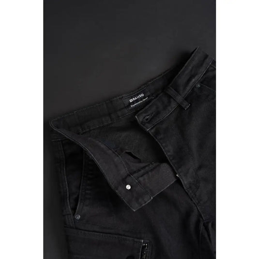 Pantalones Jeans de Moto Pando Moto Mark Black AAA Cordura®