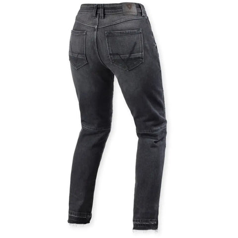 Pantalones Jeans de Mujer REV'IT! Moto 2 Slim Dark Black Stone (Talla 34/32)