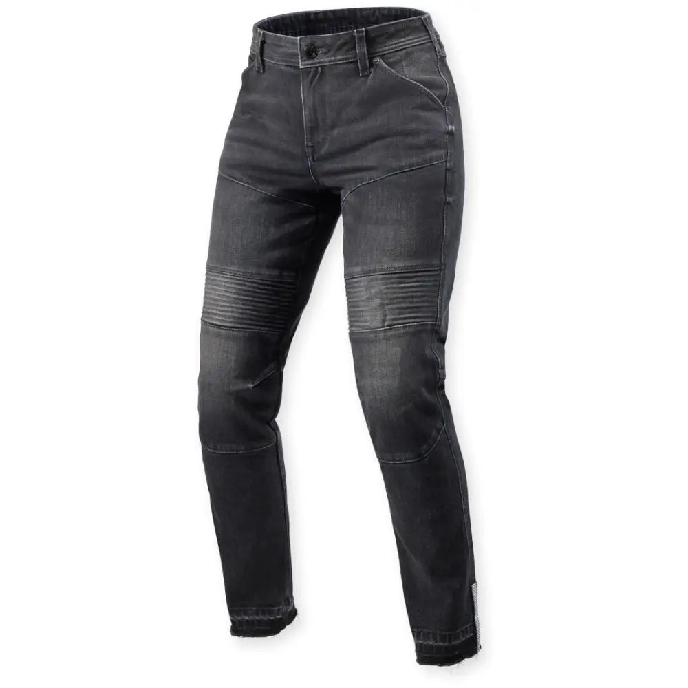 Pantalones Jeans de Mujer REV'IT! Moto 2 Slim Dark Black Stone (Talla 34/32)