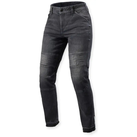 Pantalones Jeans de Mujer REV'IT! Moto 2 Slim Dark Black Stone (Talla 34/32)