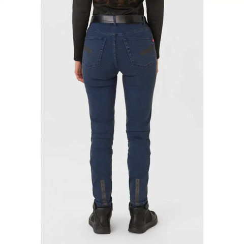 Pantalones Jeans para Moto Pando de Mujer Skinny Fit Cordura® Kusari Cor 02