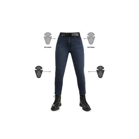Pantalones Jeans para Moto Pando de Mujer Skinny Fit Cordura® Kusari Cor 02