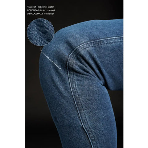 Pantalones Jeans para Moto Pando de Mujer Skinny Fit Cordura® Kusari Cor 02