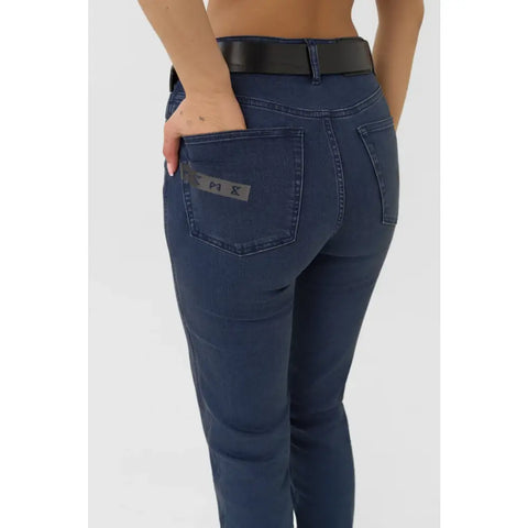 Pantalones Jeans para Moto Pando de Mujer Skinny Fit Cordura® Kusari Cor 02