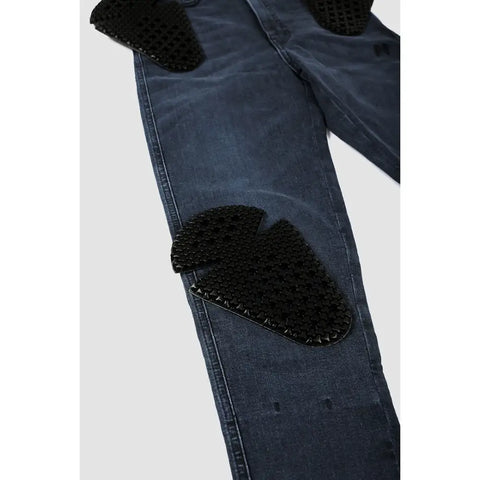 Pantalones Jeans para Moto Pando de Mujer Skinny Fit Cordura® Kusari Cor 02
