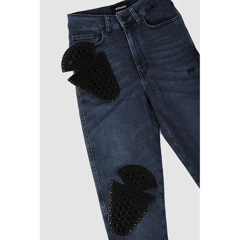 Pantalones Jeans para Moto Pando de Mujer Skinny Fit Cordura® Kusari Cor 02