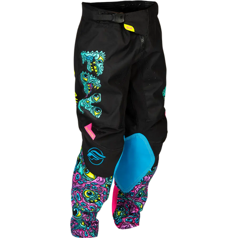 Pantalones para Niño Fly Racing Youth Kinetic Mutant Black/Multi Color