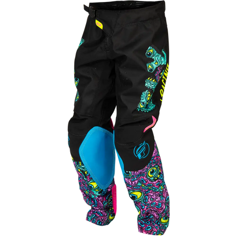 Pantalones para Niño Fly Racing Youth Kinetic Mutant Black/Multi Color