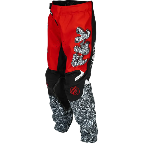Pantalones para Niño Fly Racing Youth Kinetic Mutant Red/White/Black