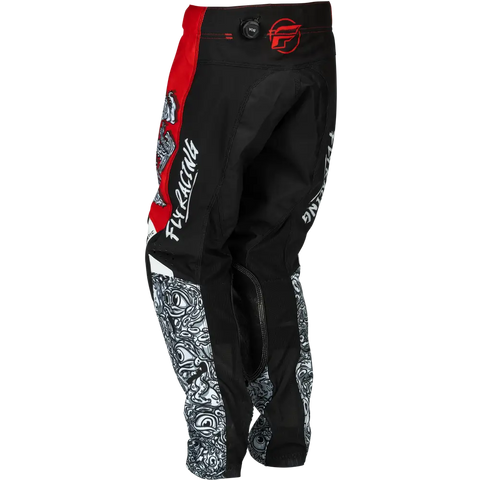 Pantalones para Niño Fly Racing Youth Kinetic Mutant Red/White/Black