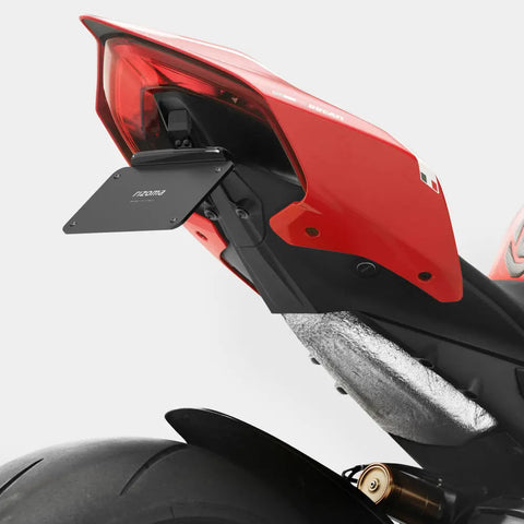 Portaplaca Fender Eliminator Rizoma Flat-Out para Ducati Panigale V4/V2, Streetfighter V2 18-24